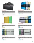 Business attache case; Metallic color documents bag